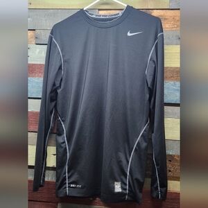 Men's Black Nike Pro Combat Top Size XL